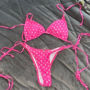 Hot pink bikini